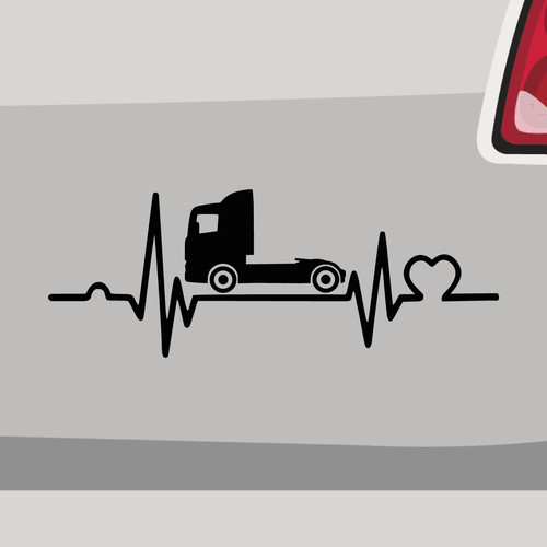Aufkleber herzschlag lkw - herzschlag,