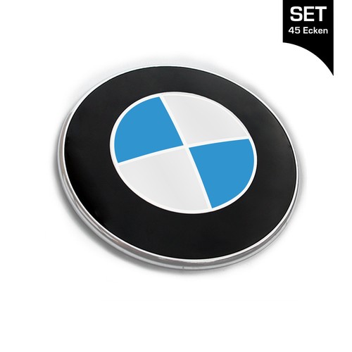 Hellblau emblem aufkleber - hellblau,