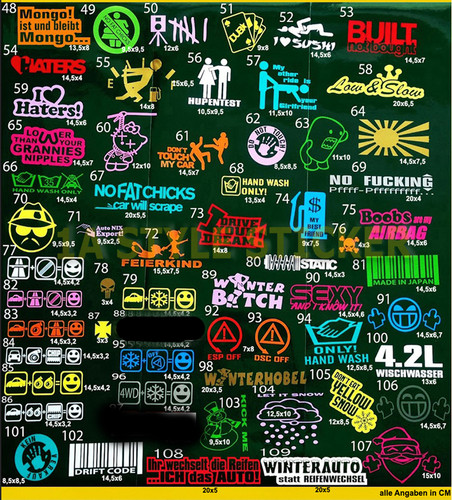Sticker set autodekor - sticker, 12