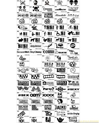 Aufkleber set stickerset - aufkleber,