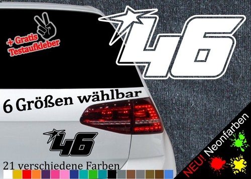 Startnummer aufkleber - startnummer, 46
